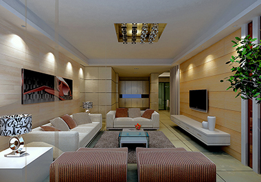 衡陽共和城138㎡ 三室兩廳現代風格裝修效果圖